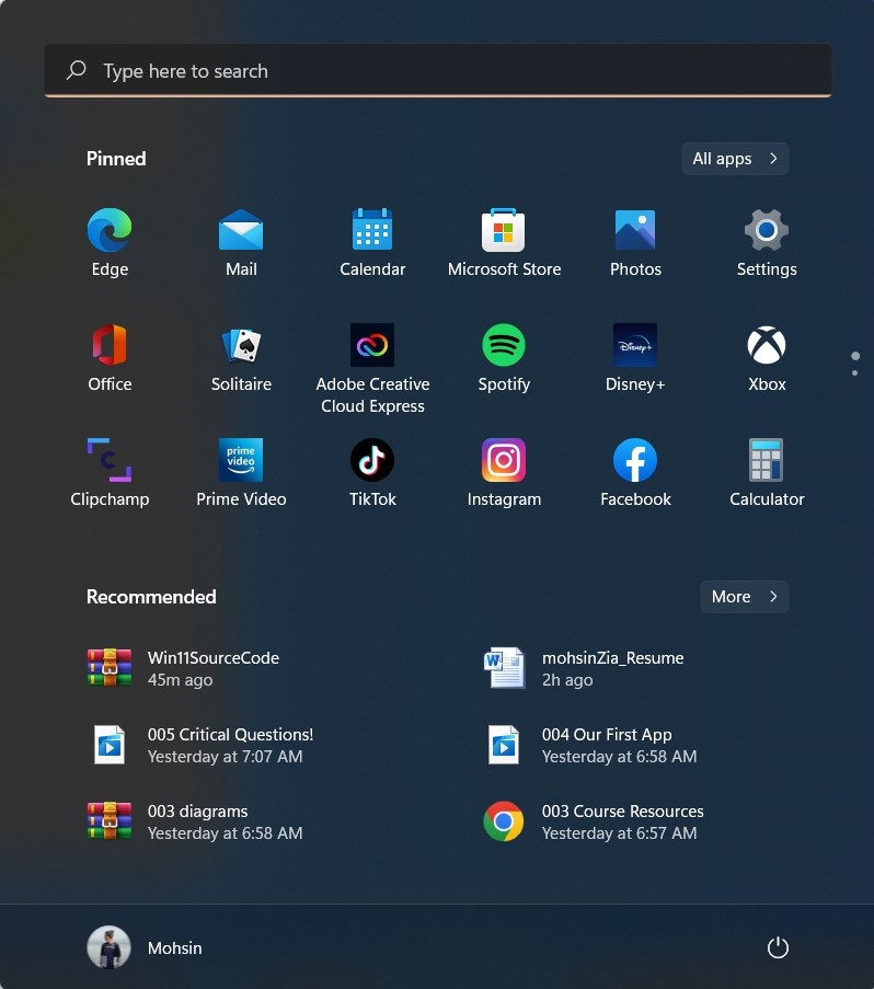 startMenu